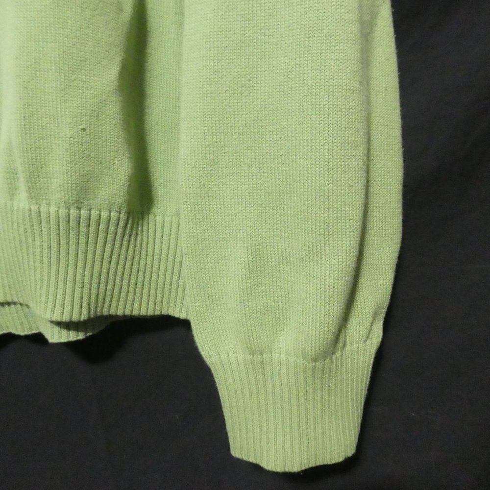 NAUTICA | medium | 100% Cotton | Green Knit Crewneck Sweater | EUC - Picture 9 of 16